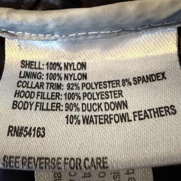 Calvin Klein Puffer Jacket Hooded Packable Lightweight Coat Duck Down Women’s XL - Picture 4 of 5